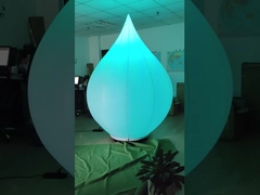 Globo inflable con iluminación RGB en forma de loto, diseñado para curadores y diseñadores