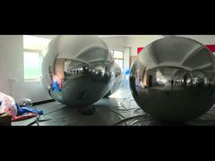 Ver: 2m, 2.5m, 3m Globos Espejo de PVC Plateado Colgando del Techo Uso Escaparate