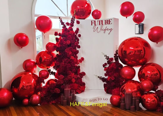 2-Layer PVC Mirror Balloon 0.4m-10m for Christmas Decor