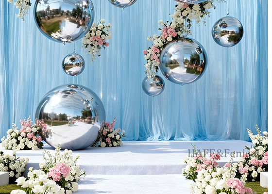 Inflatable Mirror Ball PVC Shiny Space Decoration Customized Size And Color