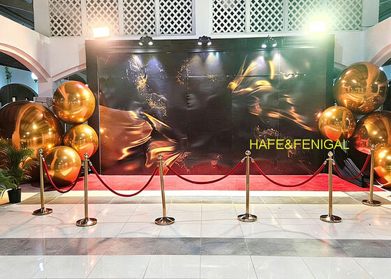 PVC Double-Layer Silver Golden Red Mirror Balloons For Public Art & Corporate Events