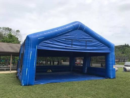 Portable Inflatable Air Tent with Spacious Comfortable Shelter and Continuous Inflation Built-in Fan for Outdoor Events