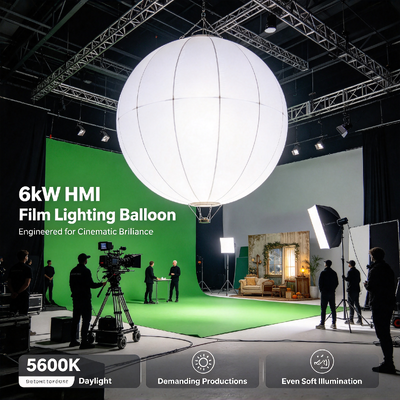 Professional 6kW HMI Film Lighting Balloon with 5600K Daylight and DMX Control