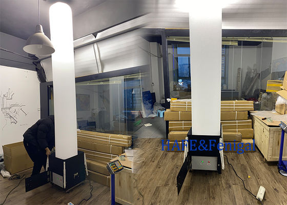 1000W lámpara de halogenuros metálicos torre de luz inflable con despliegue rápido y doble alimentación AC / DC para la construcción y la iluminación de emergencia