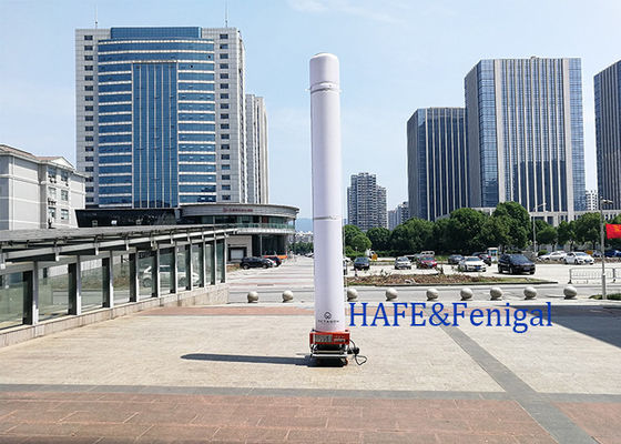 Inflatable Light Tower with 1100W Maximum Power Rapid Deployment and AC/DC Dual-Power for Construction and Events