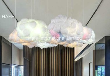 Decoración flotante inflable moderna de la barra del café de las nubes del globo LED de la publicidad de 1 M