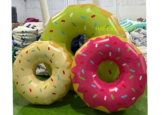 Balones de rosquillas inflables personalizados para el lanzamiento de tiendas de postres o marketing experimental