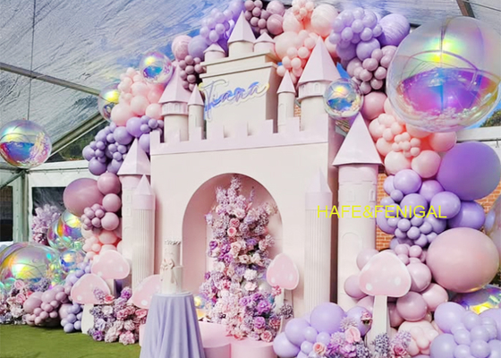 Globos inflables de PVC de doble capa, iridiscentes y brillantes, con efecto espejo, para celebraciones de cumpleaños