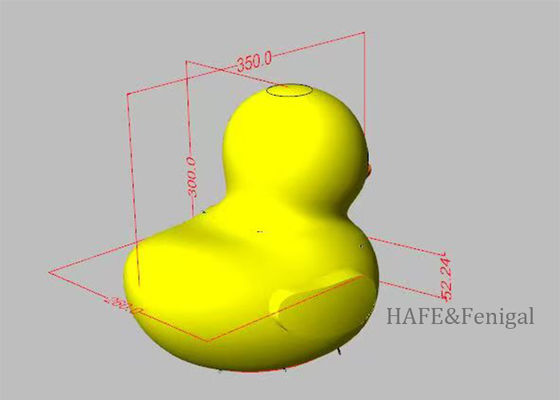Custom Inflatable Cartoon Yellow Duck, Suitable For Shopping Mall Decoration Or Theme Park