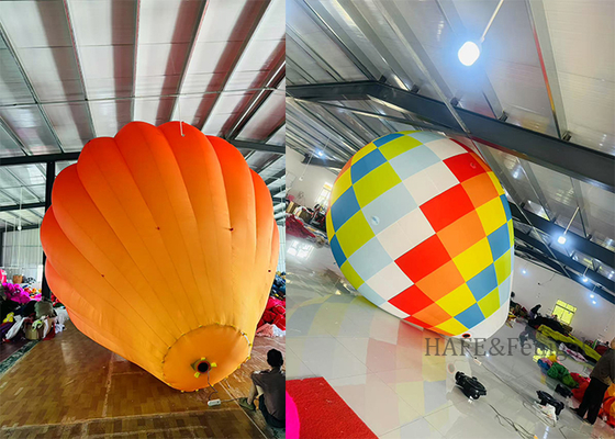 Globo publicitario inflable personalizado de 3m 10 pies con forma de globo aerostático para publicidad, marketing y decoración ambiental