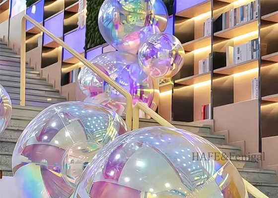 Balón de espejo inflable personalizado colorido Decoración de globos Marketing para celebraciones de festivales