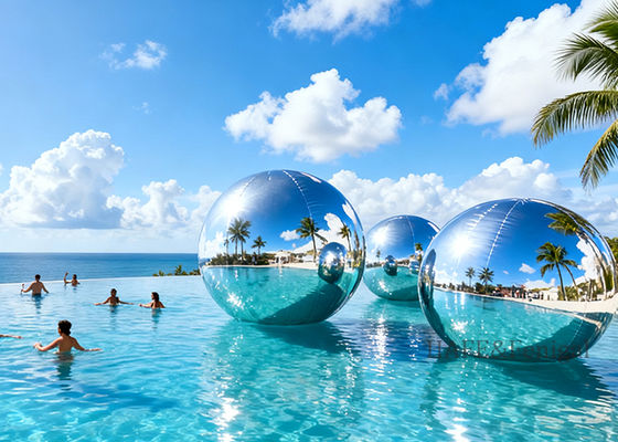 Inflatable PVC Mirror Balls Are Used For Outdoor Decoration At Events And Gatherings
