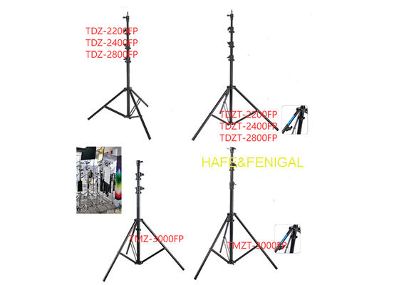 Adjustable Aluminum Photography Stands Air-Cushion & Anti-Slip Design Up To 4.8m