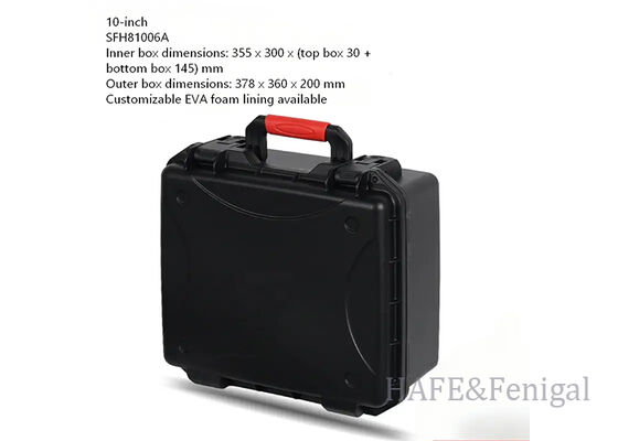 Maleta de seguridad protectora de plástico portátil multifuncional, impermeable y a prueba de golpes