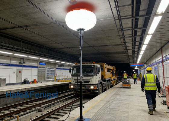 Luz de globo de seguridad y rescate de 1000W – Sistema de alta intensidad de 120x65cm para militares, grandes eventos e infraestructuras críticas