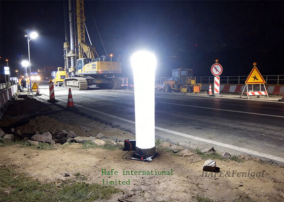 Torre de luz inflada duradera para un transporte fácil y una instalación rápida en lugares remotos