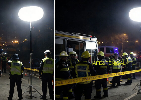 Globo de iluminación de seguridad certificado CE de 400w con trípode para operaciones de seguridad industrial