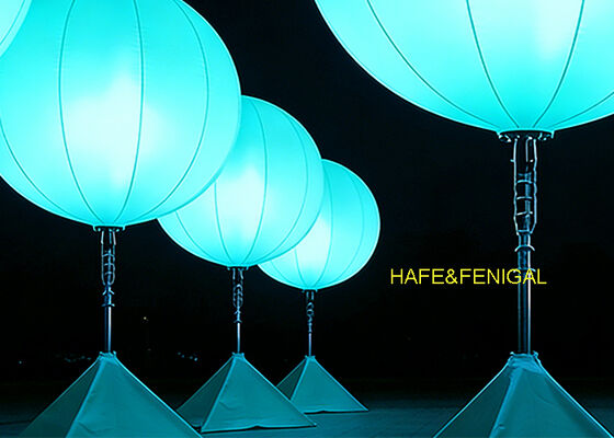 Balón de iluminación LED portátil de 400W con control DMX y logotipo personalizado para eventos al aire libre