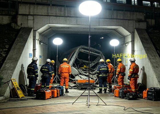 Sun LED600DC AP 600W Luz de globo con 90.000 lumens y funcionamiento silencioso para el rescate de emergencia