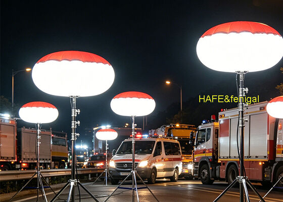 Luces de globo portátiles de 400W y 600W con trípode para uso en situaciones de emergencia e iluminación de obras