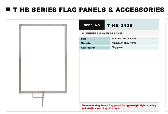 Panel de bandera serie THB con control de luz de precisión y ajuste de altura sin esfuerzo mediante aleaciones de grado aeroespacial