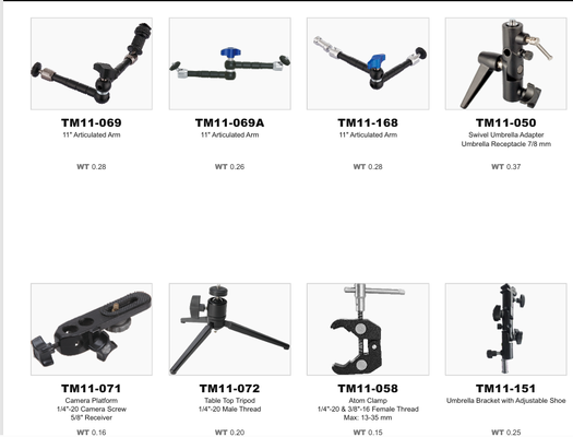 Accesorios de agarre de brazo de montaje ajustable con amplia compatibilidad y diseño ligero para instalaciones profesionales