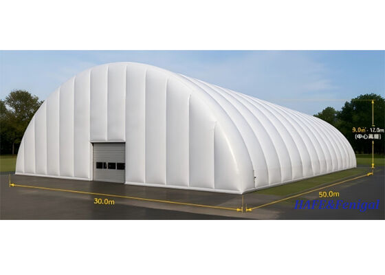 Gran tienda de aire inflable de 30 x 50 m con alta resistencia al viento para eventos y exposiciones
