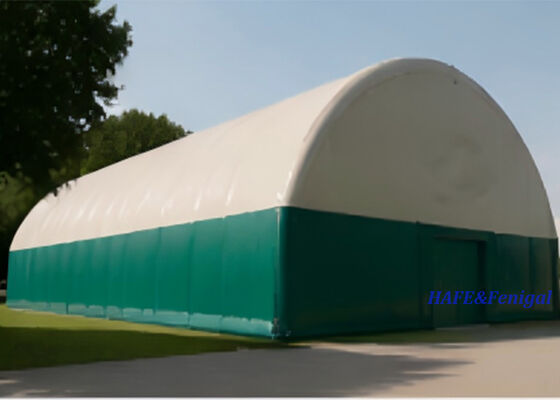 Tenda de aire inflable de despliegue rápido con construcción de membrana con prefabricación modular y membrana arquitectónica