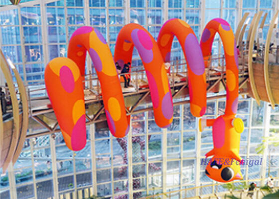 Esquirola inflable TPU personalizada de 6 m para centros comerciales y eventos con configuración rápida de 15 minutos