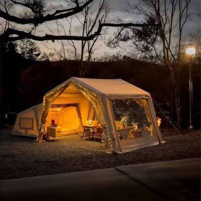 Tienda de aire inflable, diseño duradero, portátil, fácil de montar, impermeable, ideal para eventos al aire libre, camping y soluciones de refugio de emergencia