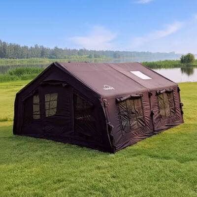 Tienda de campaña inflable de aire duradera, refugio portátil impermeable diseñado para eventos de camping al aire libre, emergencias y fácil instalación inflable