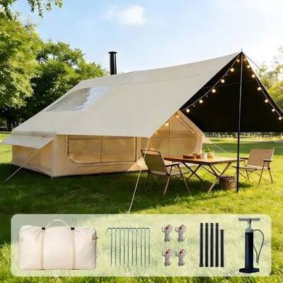 Tienda de campaña inflable ligera y portátil, ideal para acampar al aire libre, senderismo, refugios de emergencia y actividades recreativas