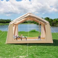 Tienda de aire inflable resistente a la intemperie para acampar eventos al aire libre y refugios de emergencia con fácil instalación y protección