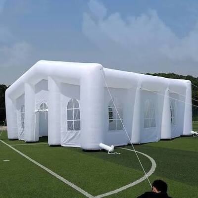 Carpa de aire inflable refugio portátil resistente al agua duradero ideal para eventos al aire libre festivales de campamento y emergencias con fácil instalación