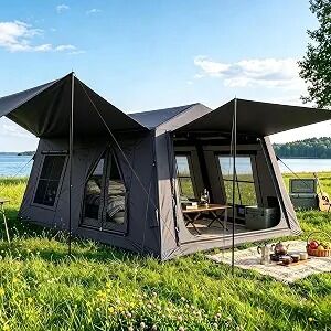 Tienda de campaña inflable ligera diseñada para montaje rápido, protección contra la intemperie y versátil en actividades y eventos al aire libre