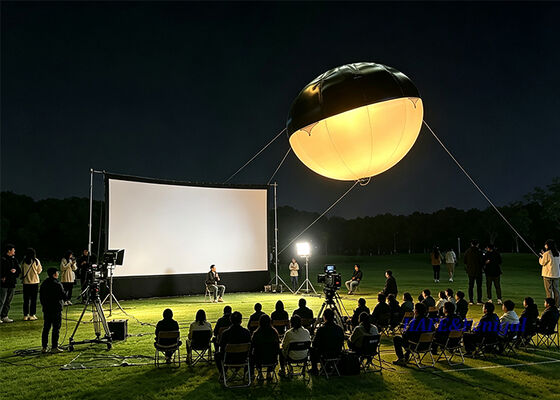 Luz de globo de helio LED de 1800W con CRI superior a 95 y sin parpadeo para producción de cine y estudio