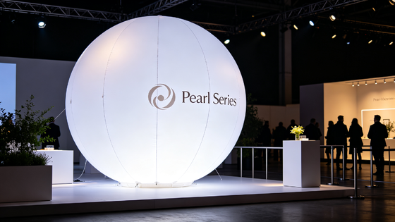 Luz de globo LED Serie Perla con iluminación antideslumbrante de 60.000 lm y compatibilidad con batería de CC