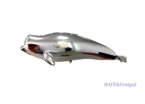 Dirigible de helio de beluga volador con control remoto con control de vuelo giroscópico y película de aluminio ligera de PP + PA
