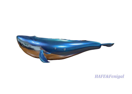Dirigible de helio de ballena voladora con control remoto, control de vuelo giroscópico y película de aluminio PP + PA liviana