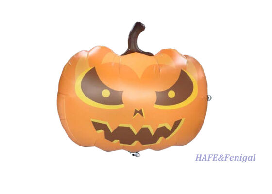 Dirigible de helio de gato y calabaza volador de Halloween controlado a distancia con película de aluminio PP + PA liviana y control de vuelo giroscópico