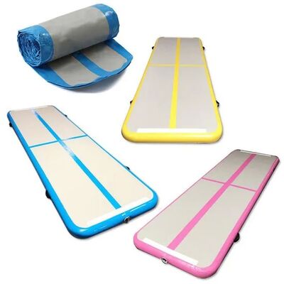 Tapete inflable portátil de alta resistencia para gimnasio, pista de aire para entrenamiento profesional
