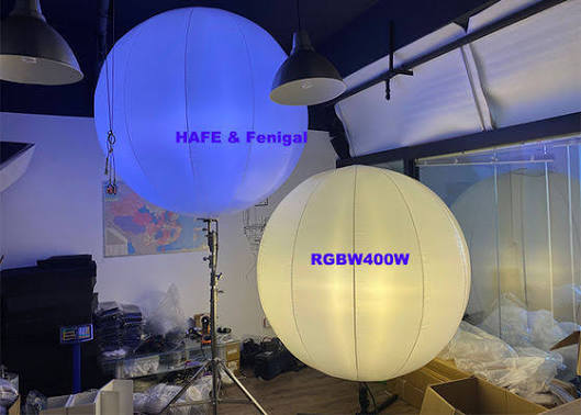 Globo de luz LED inflable con control DMX de 400W, logotipo personalizado para eventos de marca