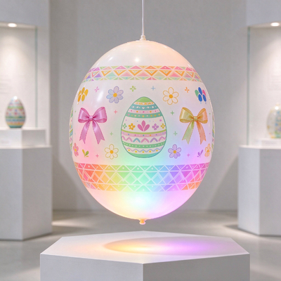 Globo inflable de PVC personalizado de 0.25 mm con LED que cambia de color activado por tacto e impresión a todo color