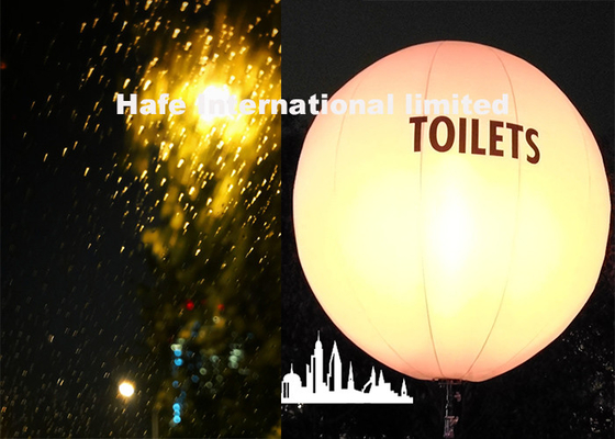 La musa rosada 400W del globo de la luna de Airstar del amarillo de la leche de los azules claros con el globo de 2 capas envuelve