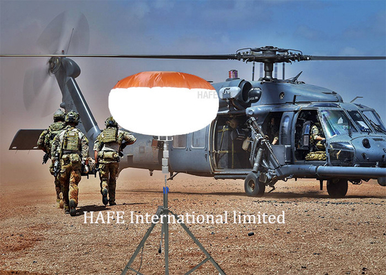 El tipo noche de Airstar de la vuelta en día llevó luces del globo con las torres de referente de la clase